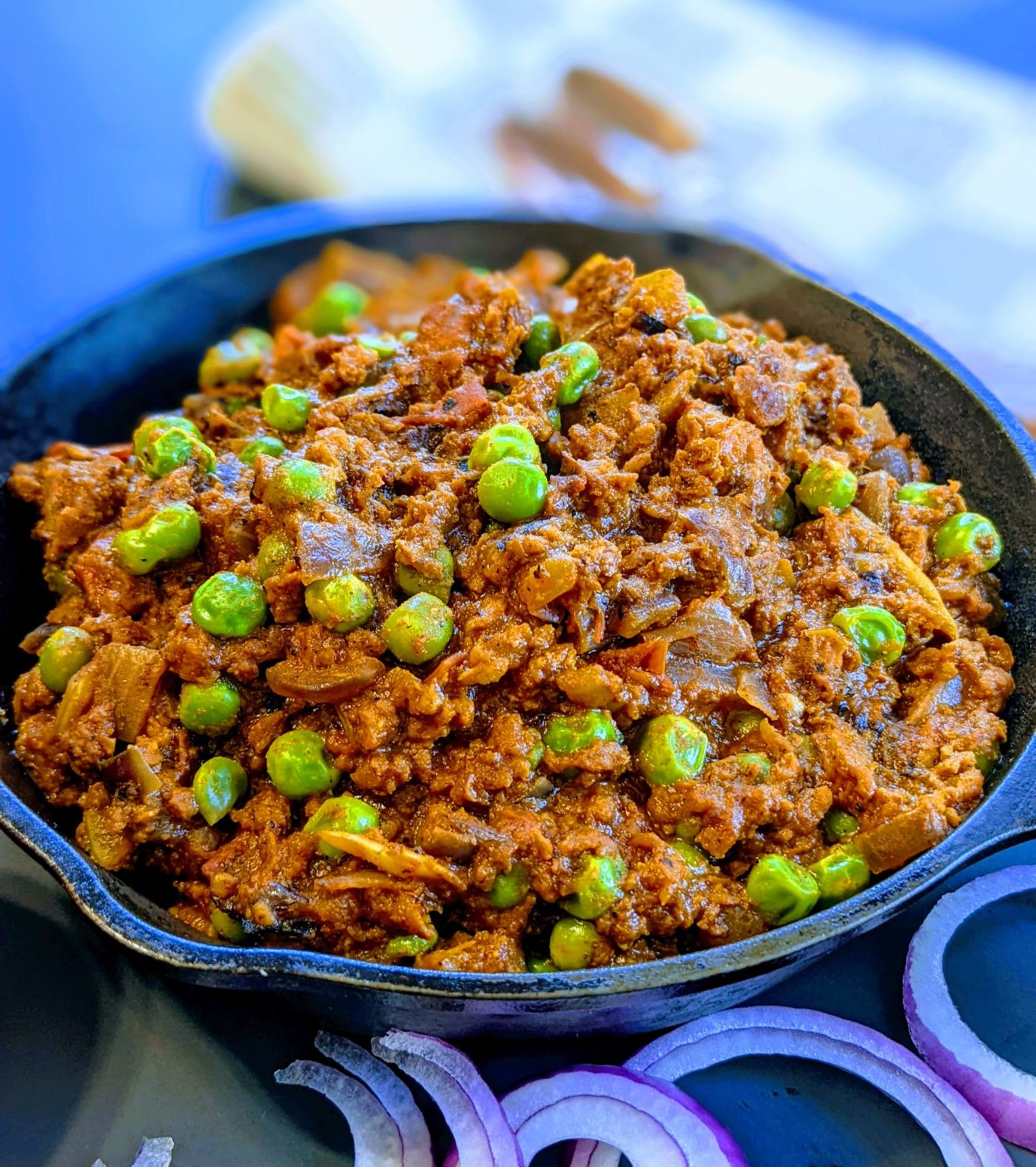 Plant Based “Keema” and Peas/ Keema Matar