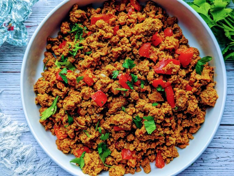 Turkey Keema with Bell Peppers